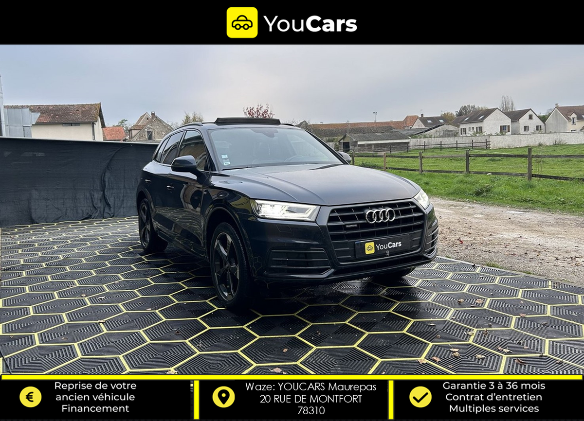 Audi Q5 S LINE 2.0 TDI Quattro S-Tronic7 190 cv ENTRETIEN AUDI - TOIT OUVRANT -  VIRTUAL COCKPIT