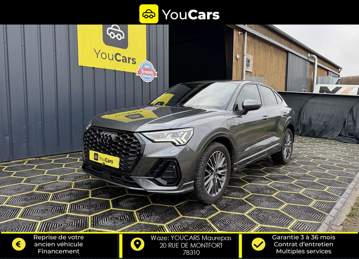 Audi Q3 Sportback 45e 1.4 TFSI 16V GPF 245 PHEV DSG6 150 cv S-LINE ENTRETIEN FULL AUDI CAMERA RECUL