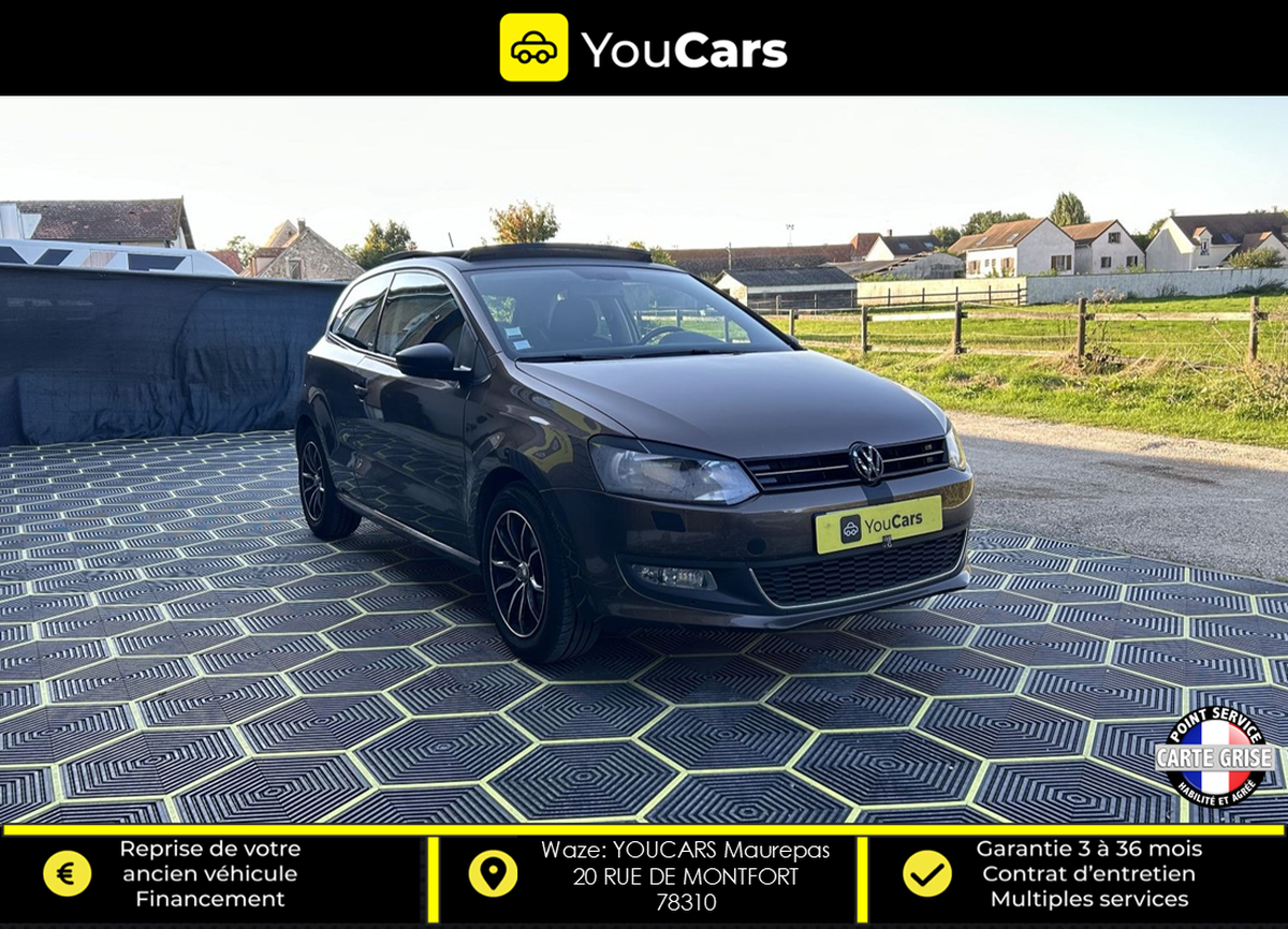 Volkswagen Polo STYLE 3 PORTES 1.2 i 70 cv TOIT OUVRANT - SIEGES CHAUFFANTS AV