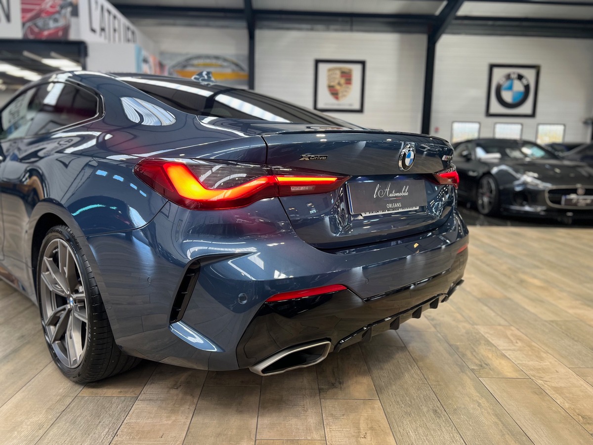 Bmw Série 4 Coupé (G22) M440I XDRIVE 374 BVA8 / Arctic Race Blue/Toit Pano