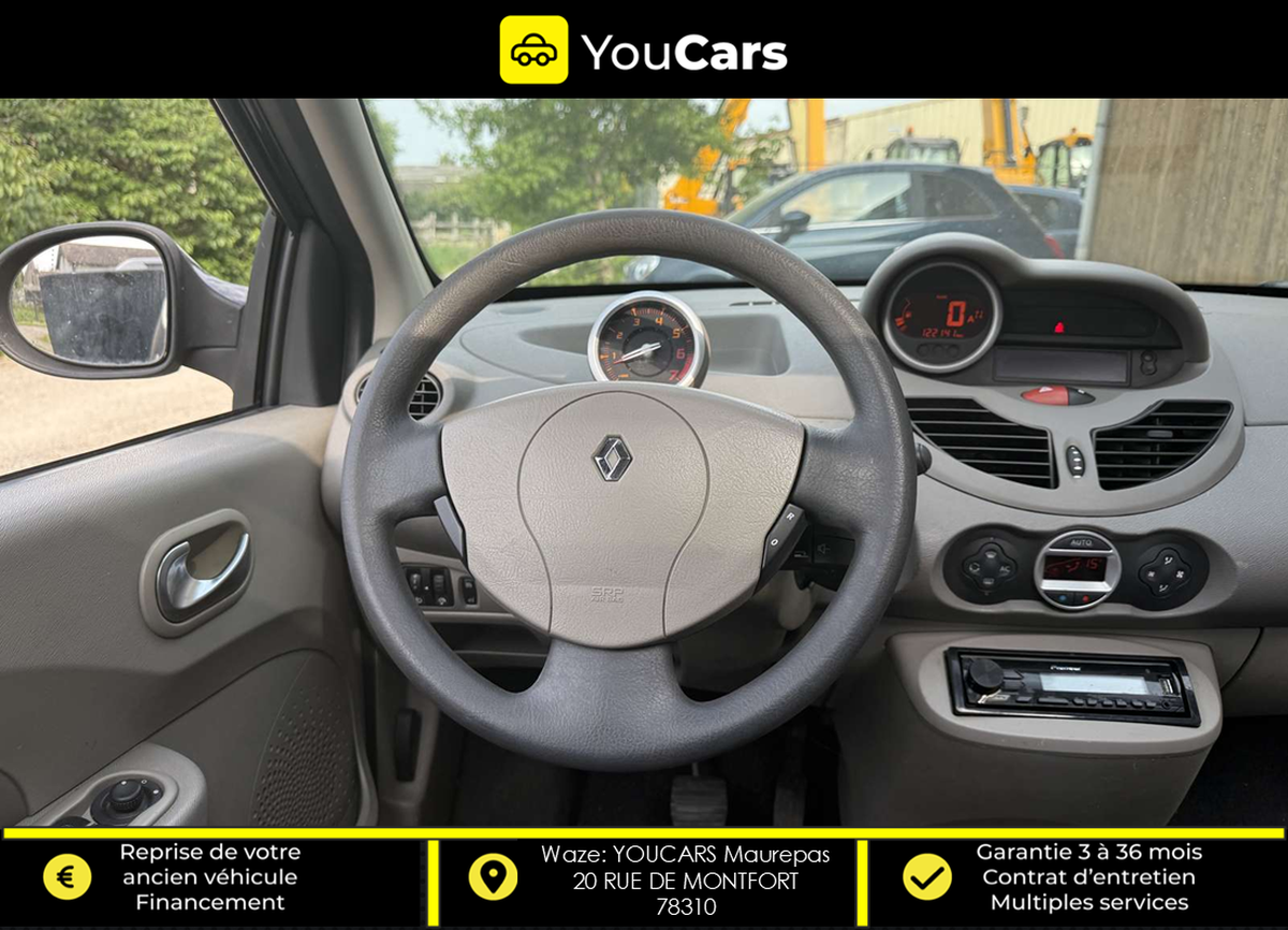 RENAULT Twingo 1.2 i INITIALE Quickshift 75 cv Boîte auto TOIT OUVRANT RADAR DE RECUL