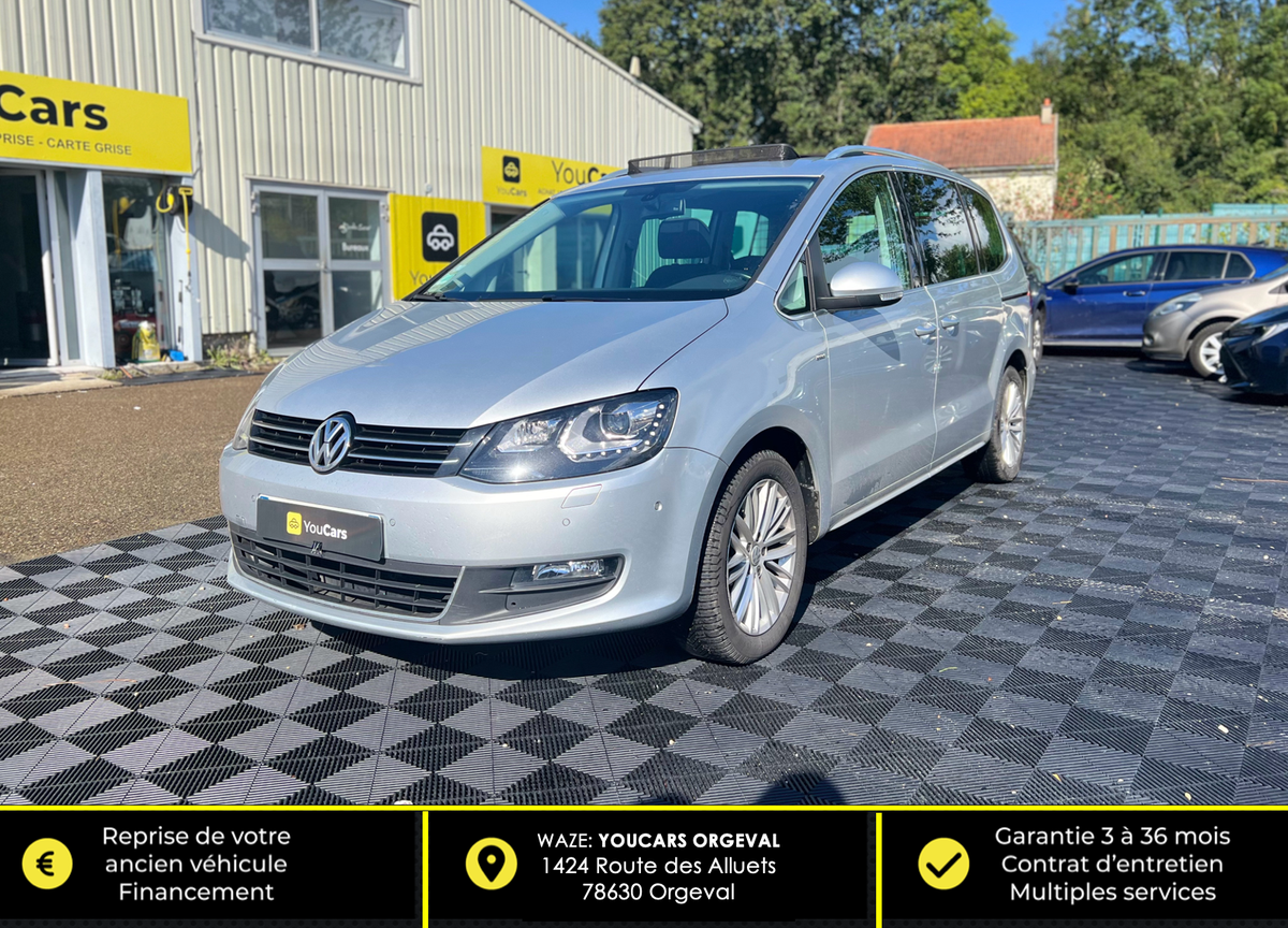 Volkswagen Sharan 1.4 TSI BlueMotion DSG6 150 cv Boîte auto - TOIT OUVRANT PANORAMIQUE - REGULATEUR