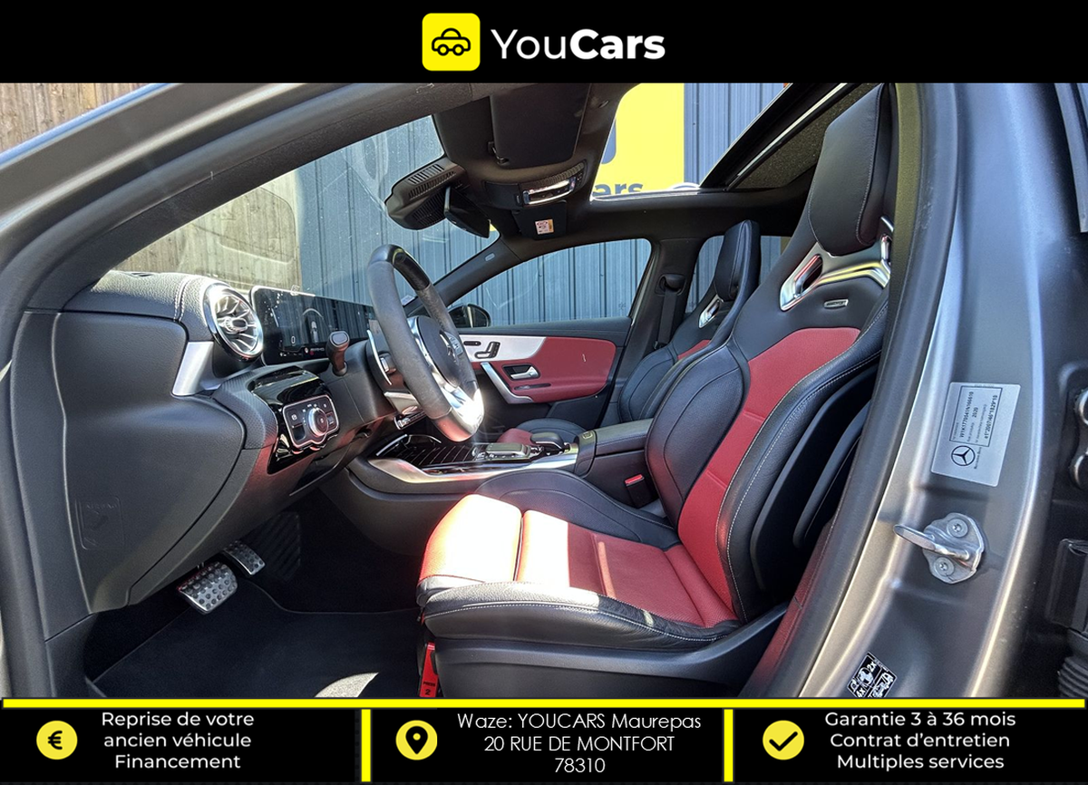 Mercedes-Benz Classe A 45 S AMG 2.0 Ti 4MATIC+ 8G-DCT 421cv TOIT OUVRANT - PACK AERO - SIEGES SPORT