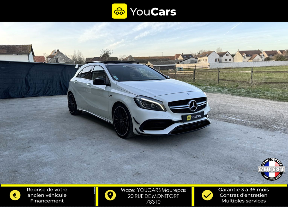 Mercedes-Benz Classe A 45 AMG 2.0 Ti  4MATIC 7G-DCT 381 cv PACK AERO - TOIT OUVRANT