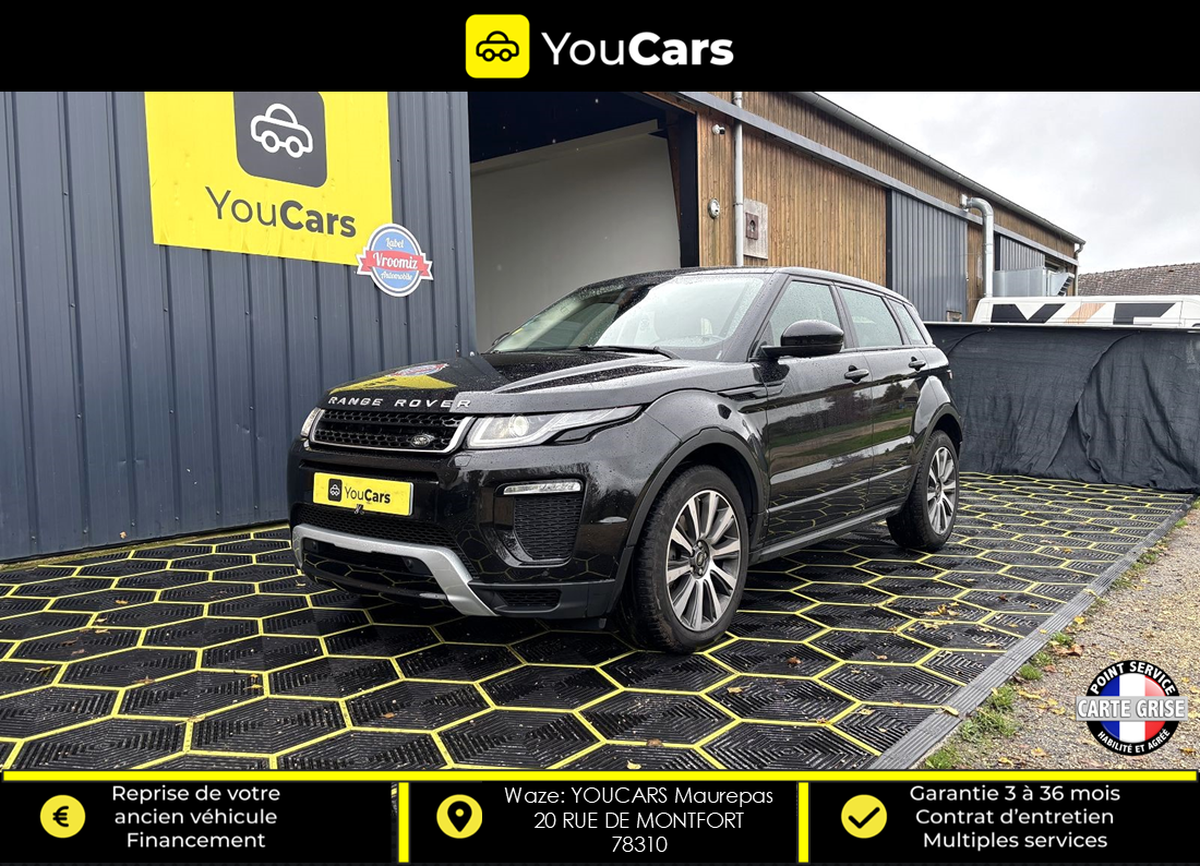 Land-Rover Range Rover Evoque Phase 2 2.0 TD4 BVA9 150 cv TOIT PANORAMIQUE - SIEGES ELECTRIQUES