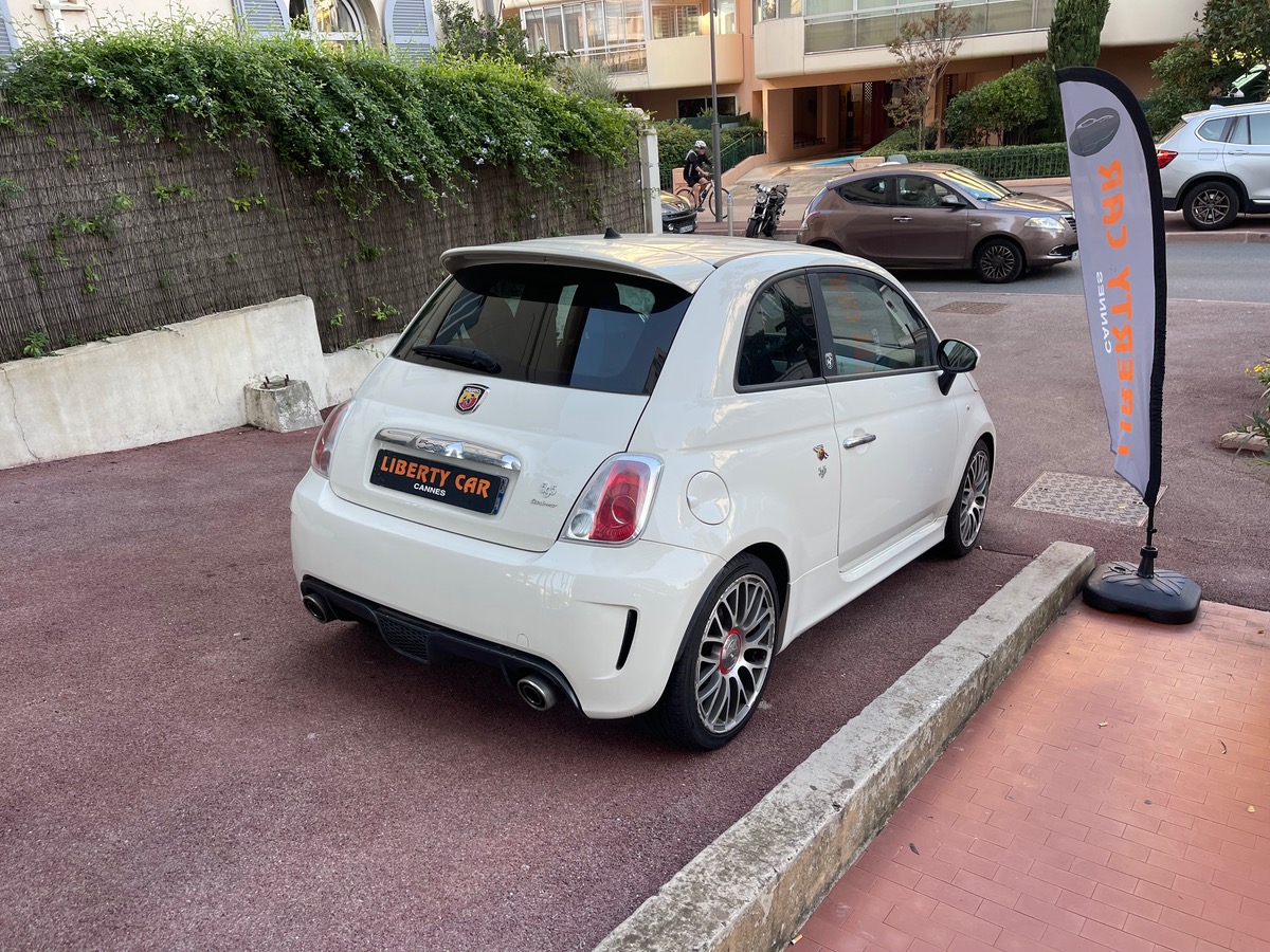 Abarth 500 160 CV Turismo / Reprogrammée Bio Ethanol / Intérieur Cuir Rouge