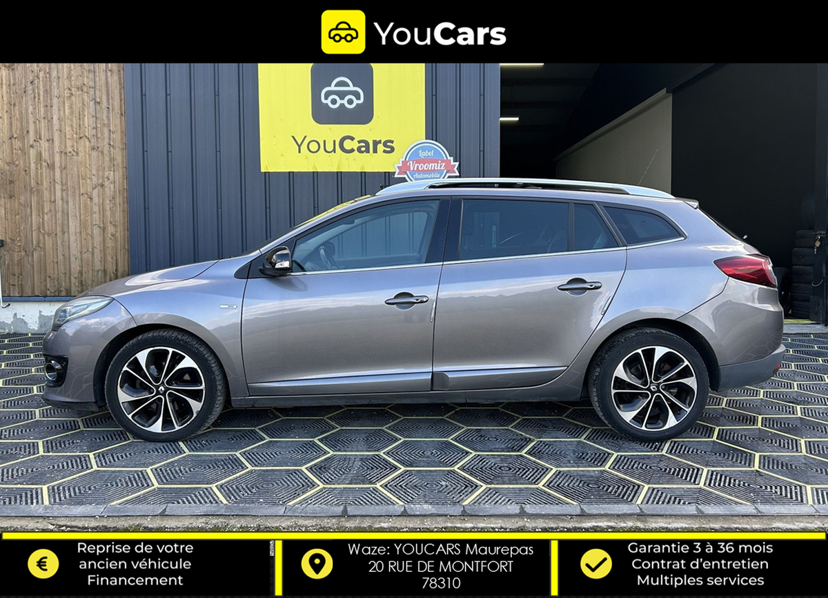 RENAULT Megane Estate BOSE 1.6 dCi 130 cv TOIT OUVRANT - SIEGES CHAUFFANTS - CAMERA DE RECUL