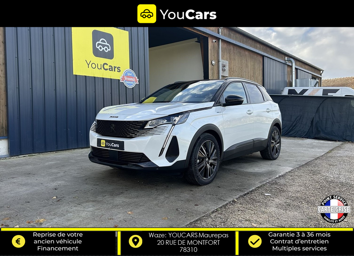 Peugeot 3008 GT Phase 2 1.6 225 Hybrid e-EAT8 SIEGES CHAUFFANTS AV