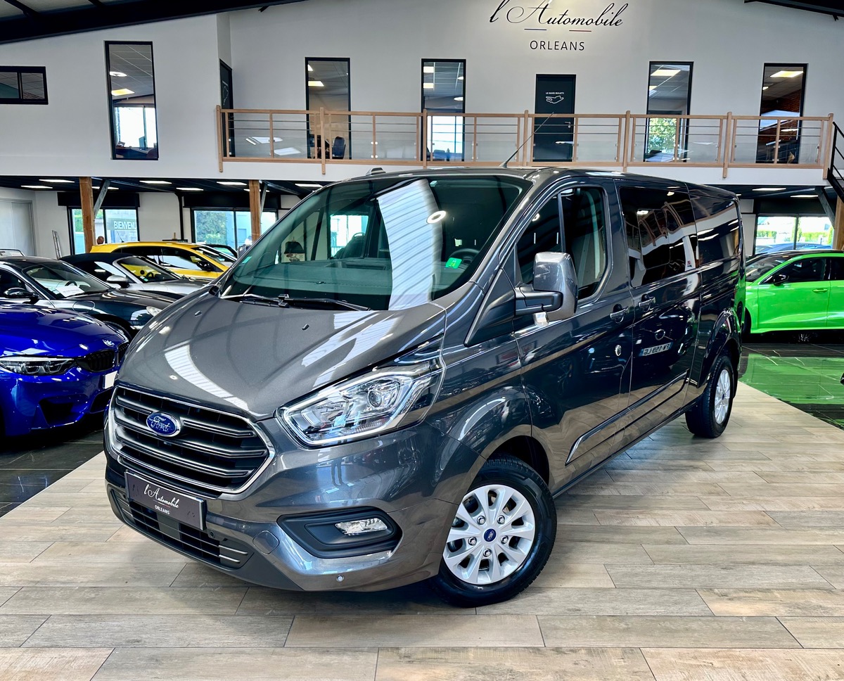 Ford Transit Custom II (2) 320 L2H1 2.0 Ecoblue 170 Limited 6 Places BVA6 1ère Main TVA b