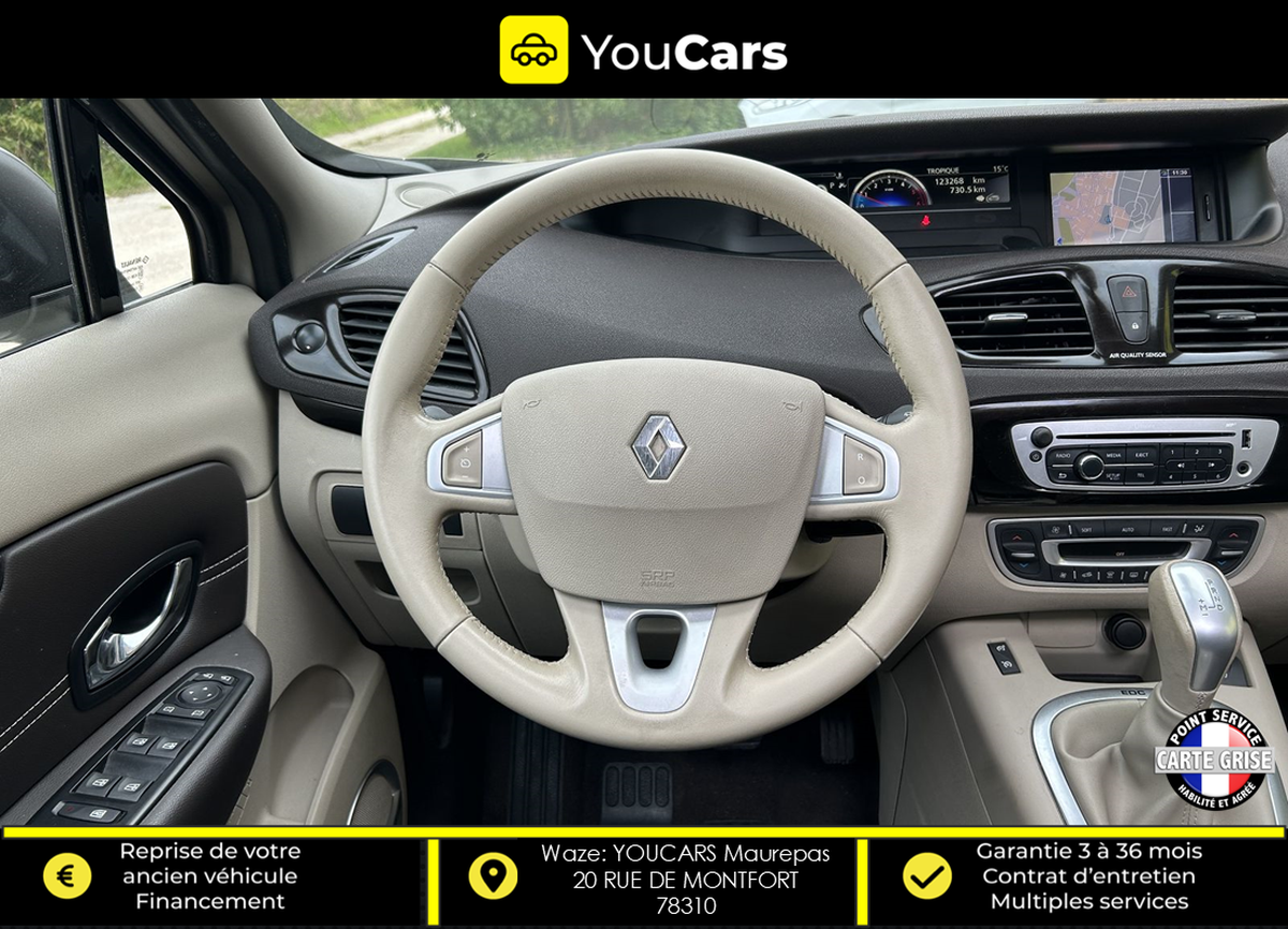 RENAULT Scenic INITIAL Phase 2 1.5 dCi EDC 6 110 cv BOITE AUTO - TOIT OUVRANT - GPS