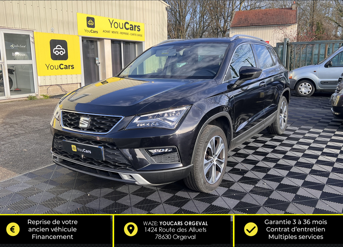 Seat Ateca 1.5 TSI 150 cv  1ERE MAIN - ENTRETIEN A JOUR - RIEN A PREVOIR - CAMERA DE RECUL - CARPLAY