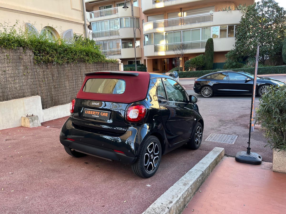 Smart FORTWO Cabriolet 90 CV Prime / Capote Rouge / GPS /KM REEL