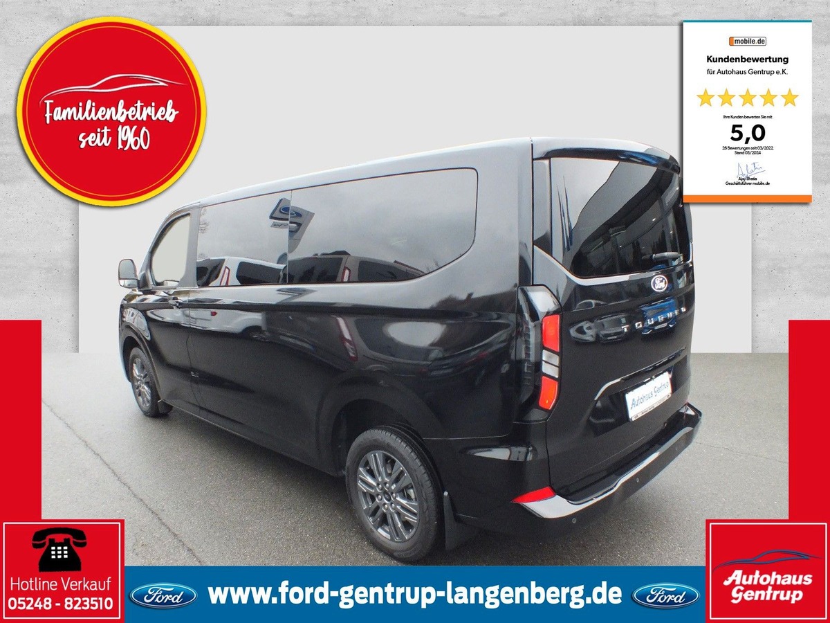 Ford Tourneo Custom L2H1 2.0 170ch Titanium BVA 8places Cam/Clim/Carplay/Lect des panneau/KEYS-FREE