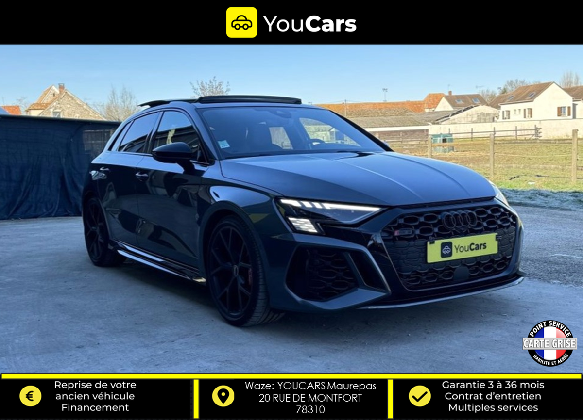 Audi RS3 Sportback IV 2.5 TFSI 400ch quattro S tronic 7 MALUS PAYE - RIEN A PREVOIR 