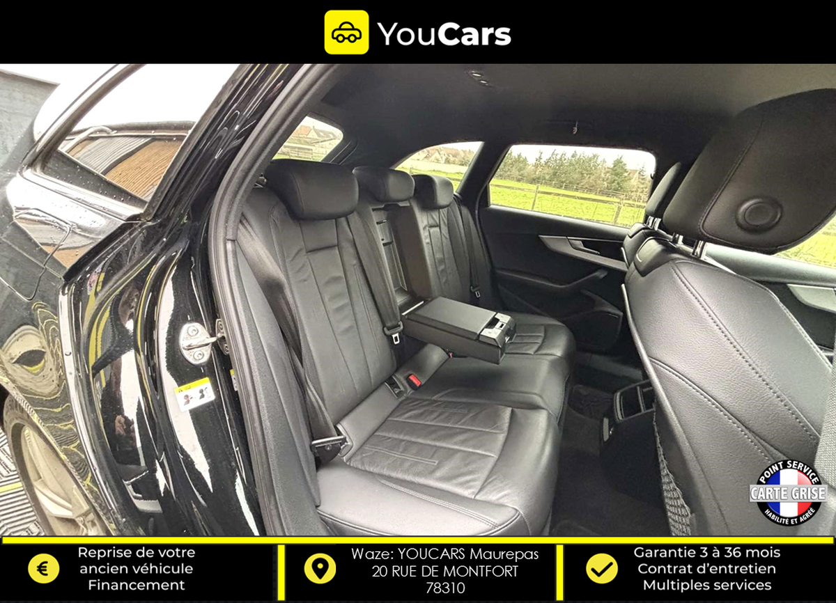 Audi A4 Avant 2.0 TDi S-Tronic7 150 cv Boîte auto INTERIEUR CUIR SIEGES CHAUFFANTS ENTRETIEN AUDI