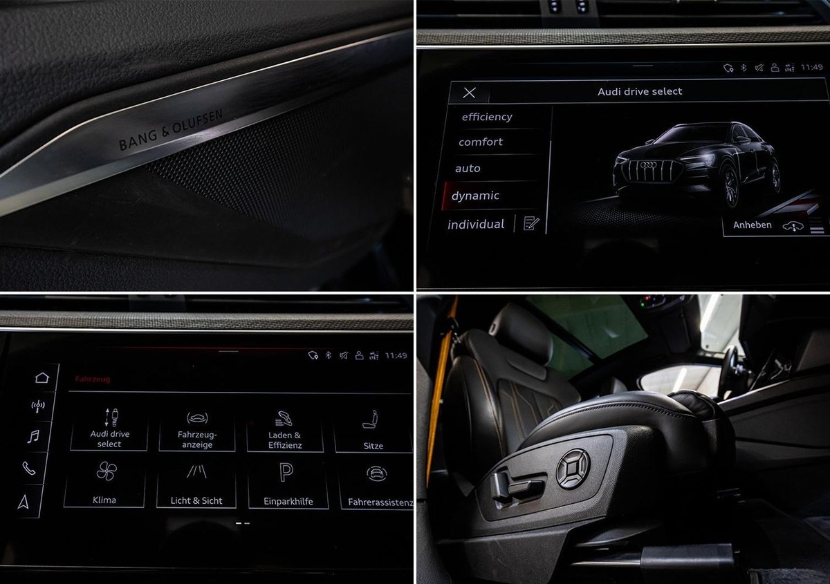 Audi e-tron Sportback 55 408ch S Line e-quattro Black Edition Bang&Olufsen Toit ouvrant
