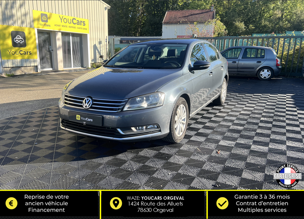 Volkswagen Passat Berline 1.6 TDI Bluemotion 105 cv - BOITE 6 RAPPORTS - AIDE AU STATIONNEMENT