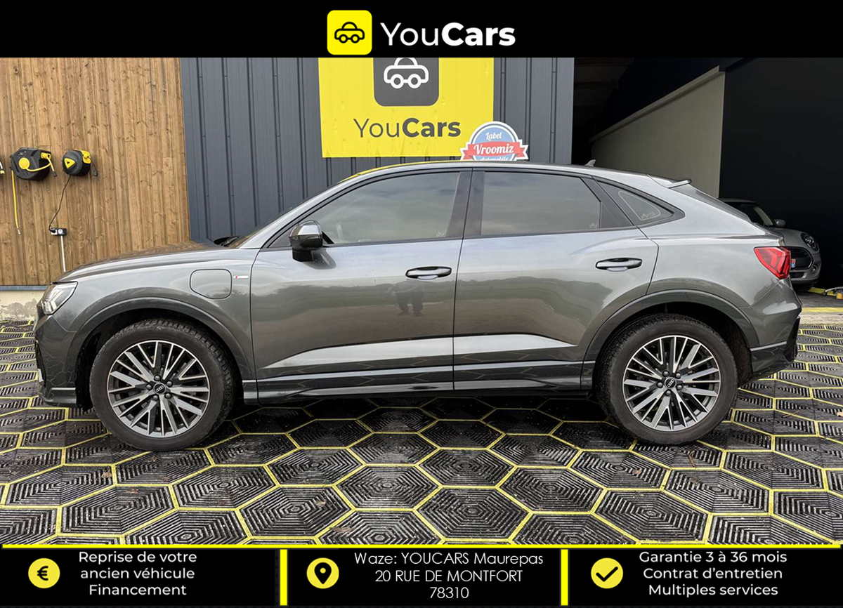 Audi Q3 Sportback 45e 1.4 TFSI 16V GPF 245 PHEV DSG6 150 cv S-LINE ENTRETIEN FULL AUDI CAMERA RECUL