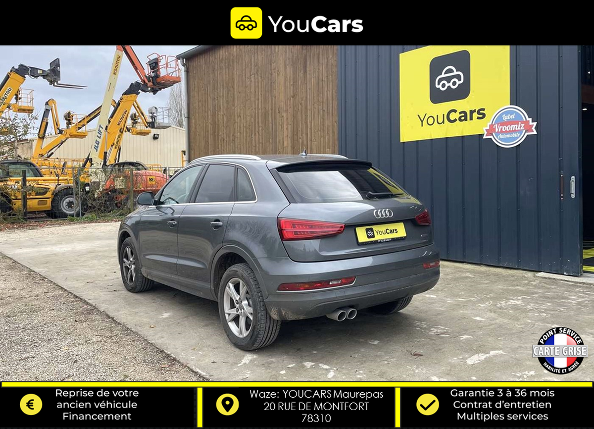 Audi Q3 Quattro Phase 2 2.0 TDI S Tronic7 150 cv Boîte auto SIEGES CHAUFFANTS