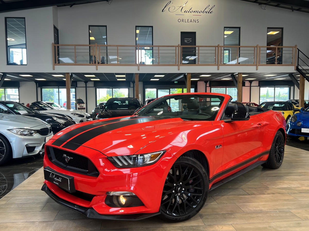 Ford Mustang CABRIOLET VI GT 5.0 V8 421 ORANGE BVA