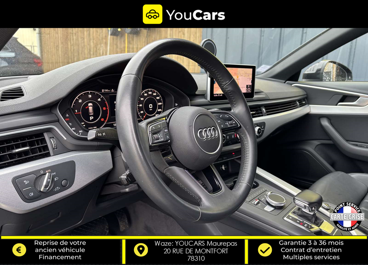 Audi A4 Avant 2.0 TDi S-Tronic7 150 cv Boîte auto INTERIEUR CUIR SIEGES CHAUFFANTS ENTRETIEN AUDI