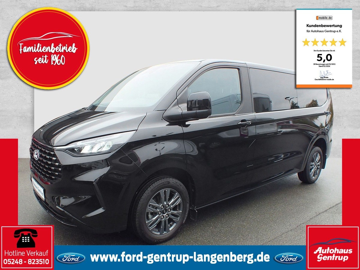 Ford Tourneo Custom L2H1 2.0 170ch Titanium BVA 8places Cam/Clim/Carplay/Lect des panneau/KEYS-FREE