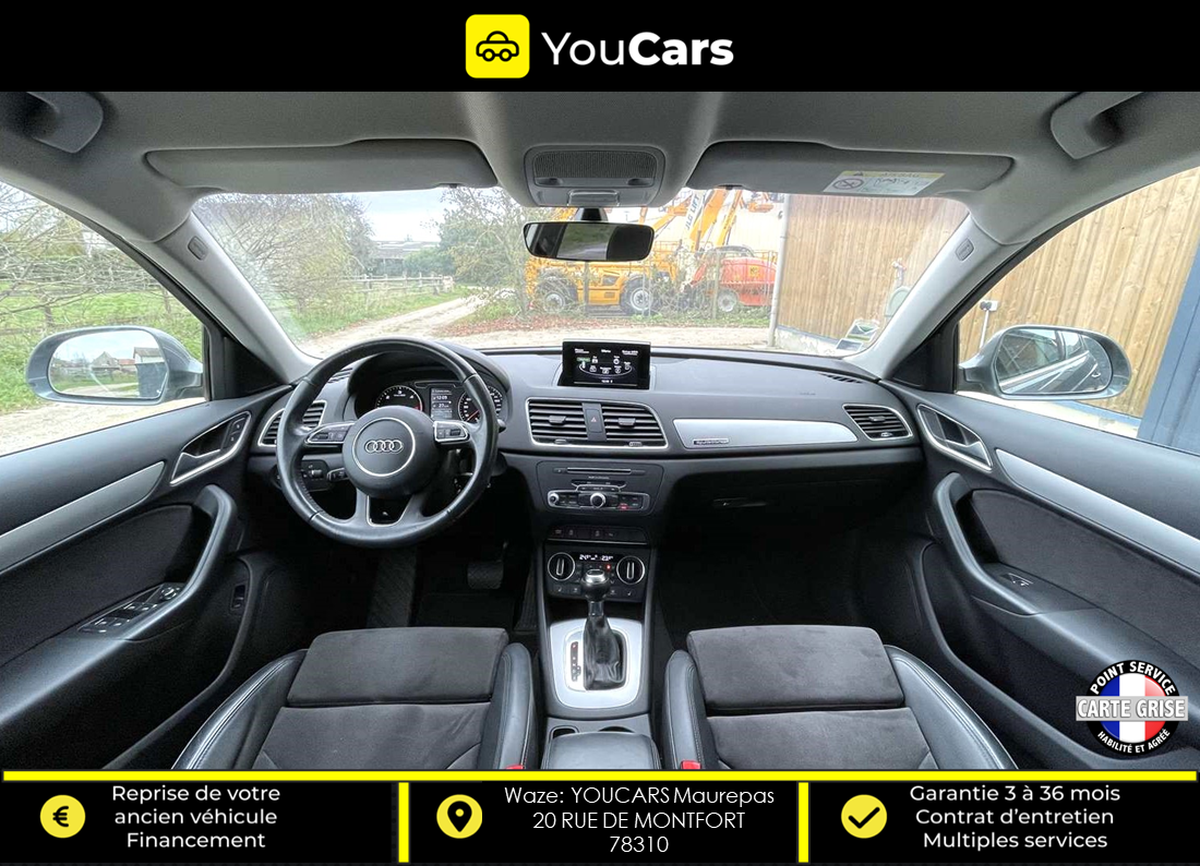 Audi Q3 Quattro Phase 2 2.0 TDI S Tronic7 150 cv Boîte auto SIEGES CHAUFFANTS