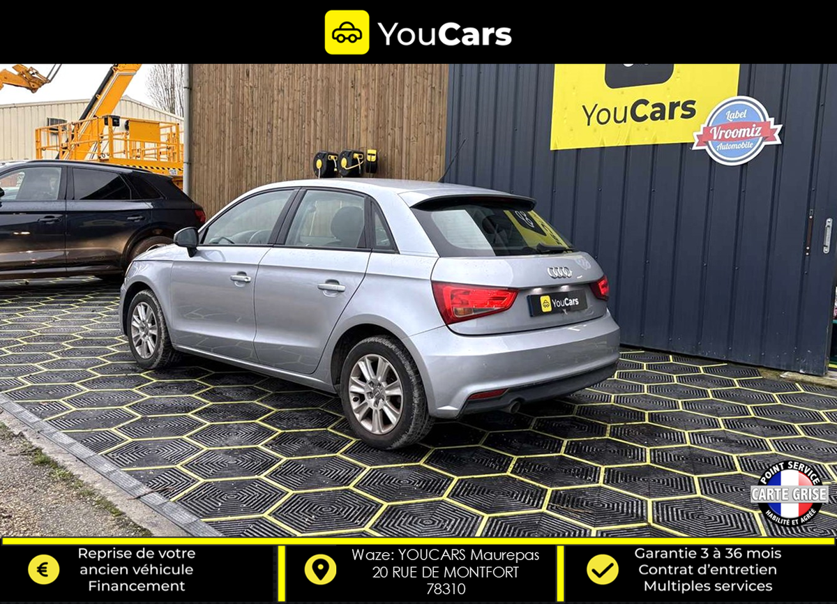 Audi A1 I Phase 2 Sportback 1.4 TDI 90 cv RADAR DE RECUL ENTRETIEN A JOUR GPS