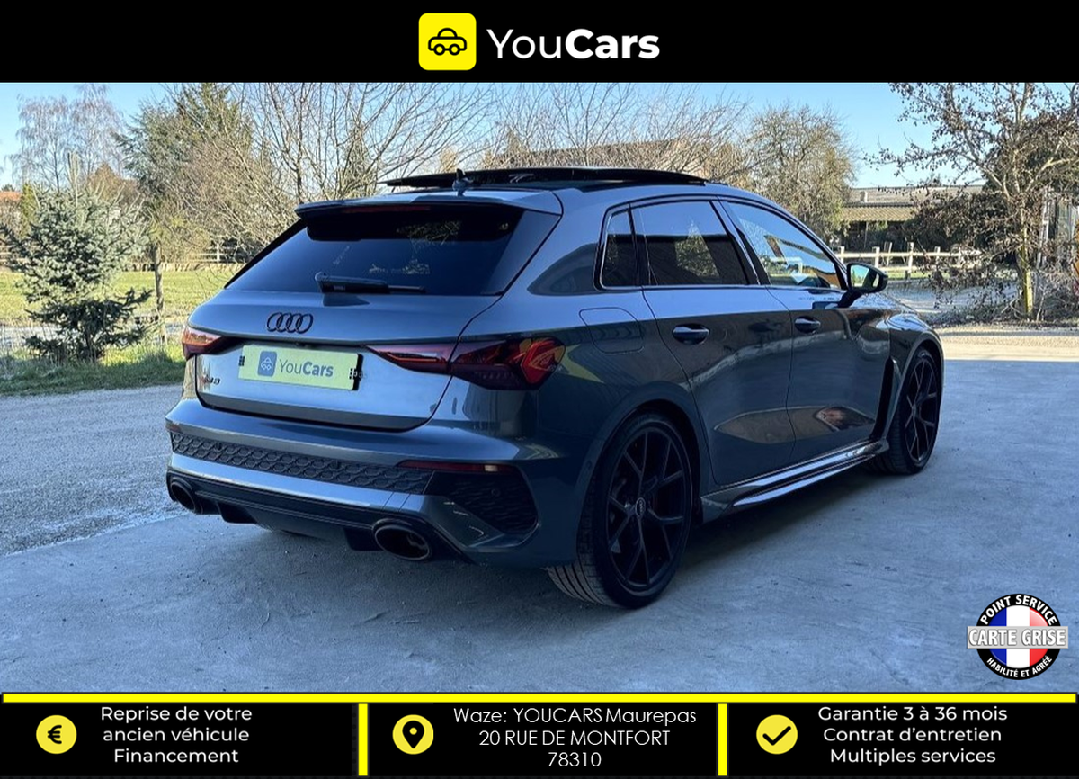 Audi RS3 Sportback IV 2.5 TFSI 400ch quattro S tronic 7 MALUS PAYE - RIEN A PREVOIR 