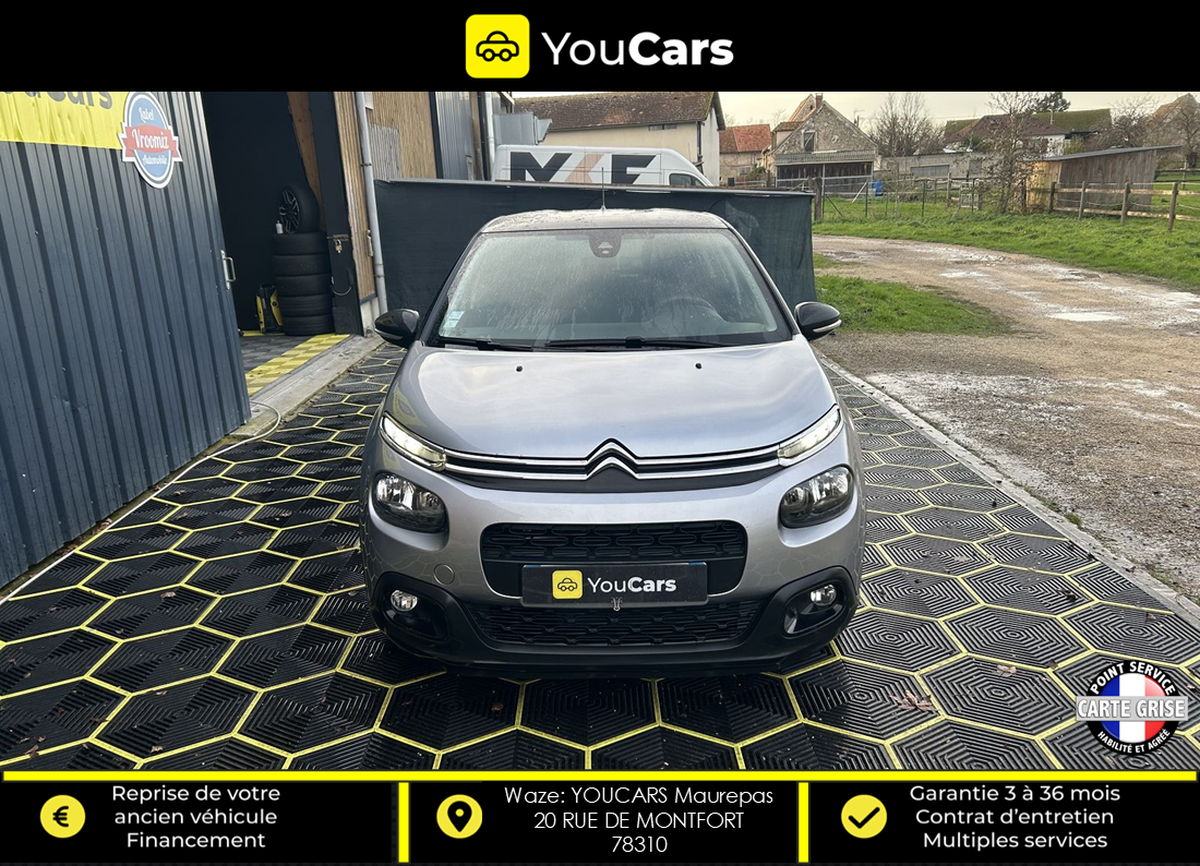 Citroën C3 GRAPHIC 1.2 VTi 83 cv ENTRETIEN CITROEN - CARPLAY - RADAR DE RECUL AR