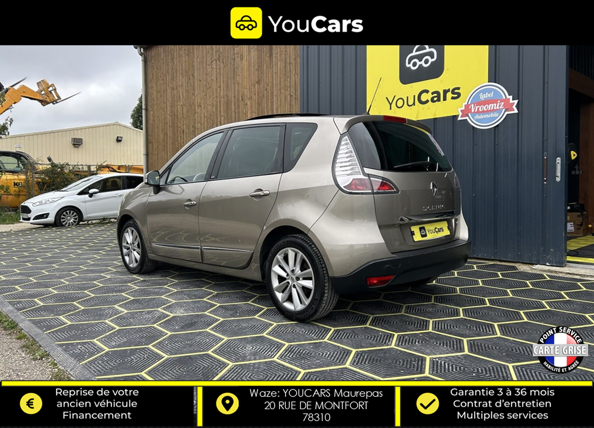 RENAULT Scenic INITIAL Phase 2 1.5 dCi EDC 6 110 cv BOITE AUTO - TOIT OUVRANT - GPS