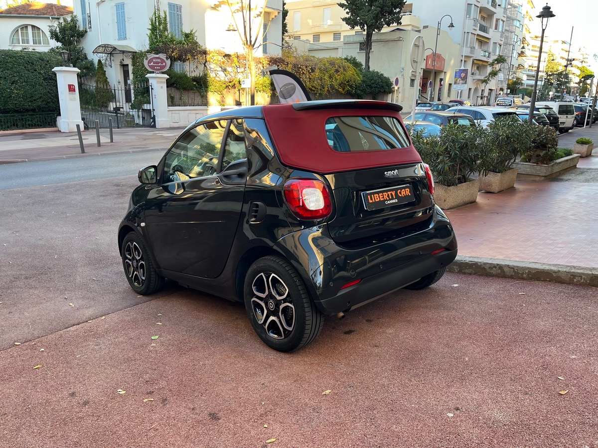 Smart FORTWO Cabriolet 90 CV Prime / Capote Rouge / GPS /KM REEL