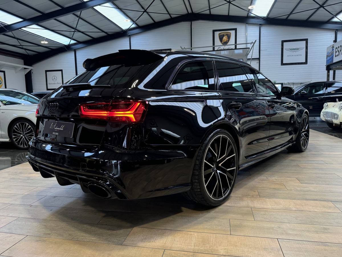 Audi RS6 AVANT PERMORMANCE  V8 4.0 QUATTRO 605cv FULL BLACK CARBONE IMMAT FR  MILLTEK x