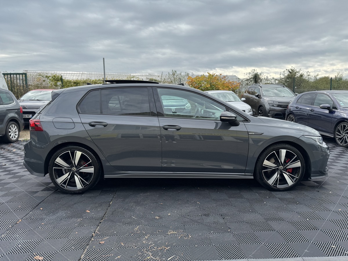 Volkswagen Golf 8 2.0 tdi 200 cv GTD - GARANTIE VOLKSWAGEN 2026 - TOIT OUVRANT - CAMERA DE RECUL