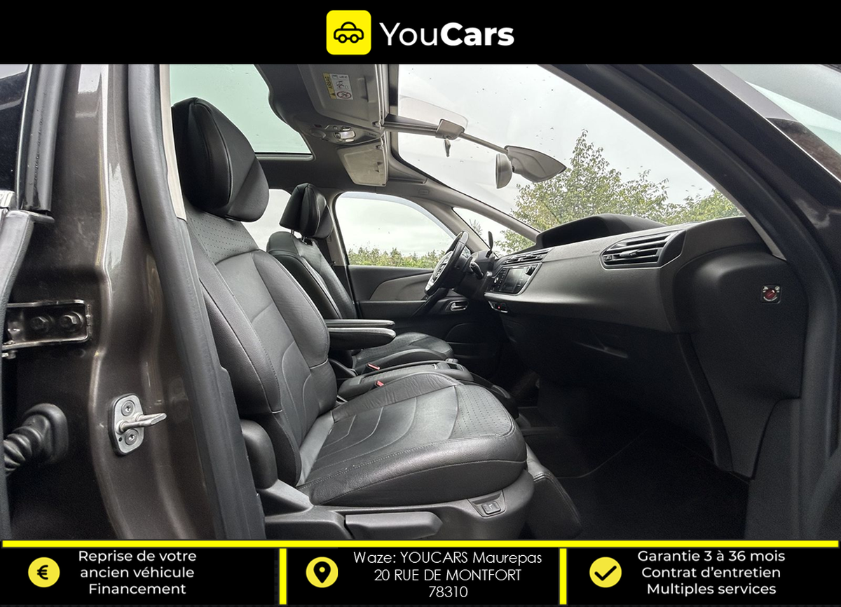 Citroën C4 Picasso EXCLUSIVE 2.0 EAT6 150 cv TOIT PANORAMIQUE - SIEGES ELECTRIQUES CHAUFFANTS - GPS
