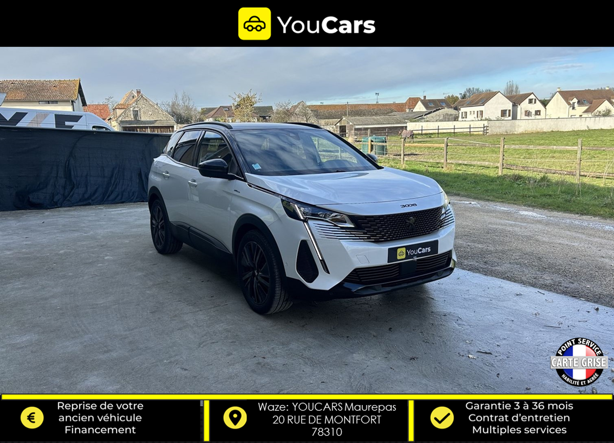 Peugeot 3008 GT Phase 2 1.6 225 Hybrid e-EAT8 SIEGES CHAUFFANTS AV