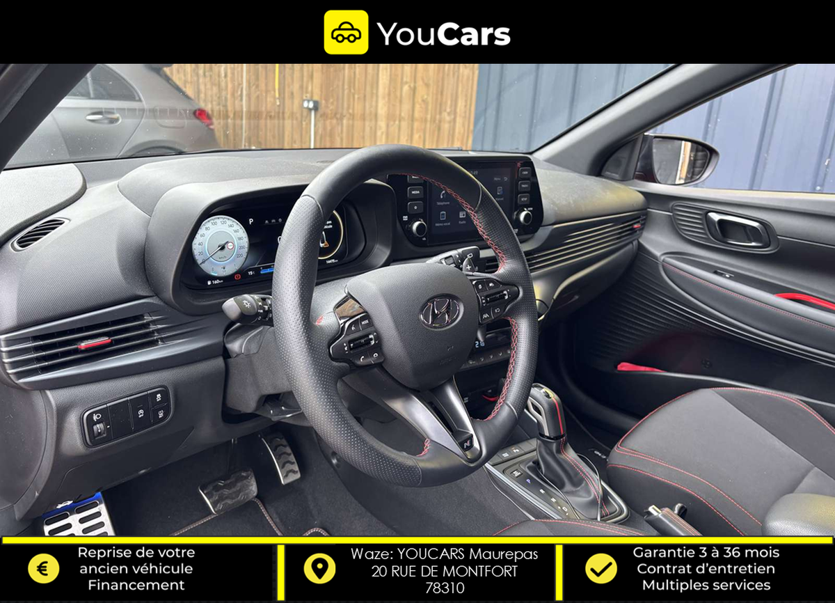 Hyundai i20 III 1.0 T-GDi GPF Mild Hybrid DCT7 100 cv Boîte auto N-LINE ENTRETIEN HYUNDAI