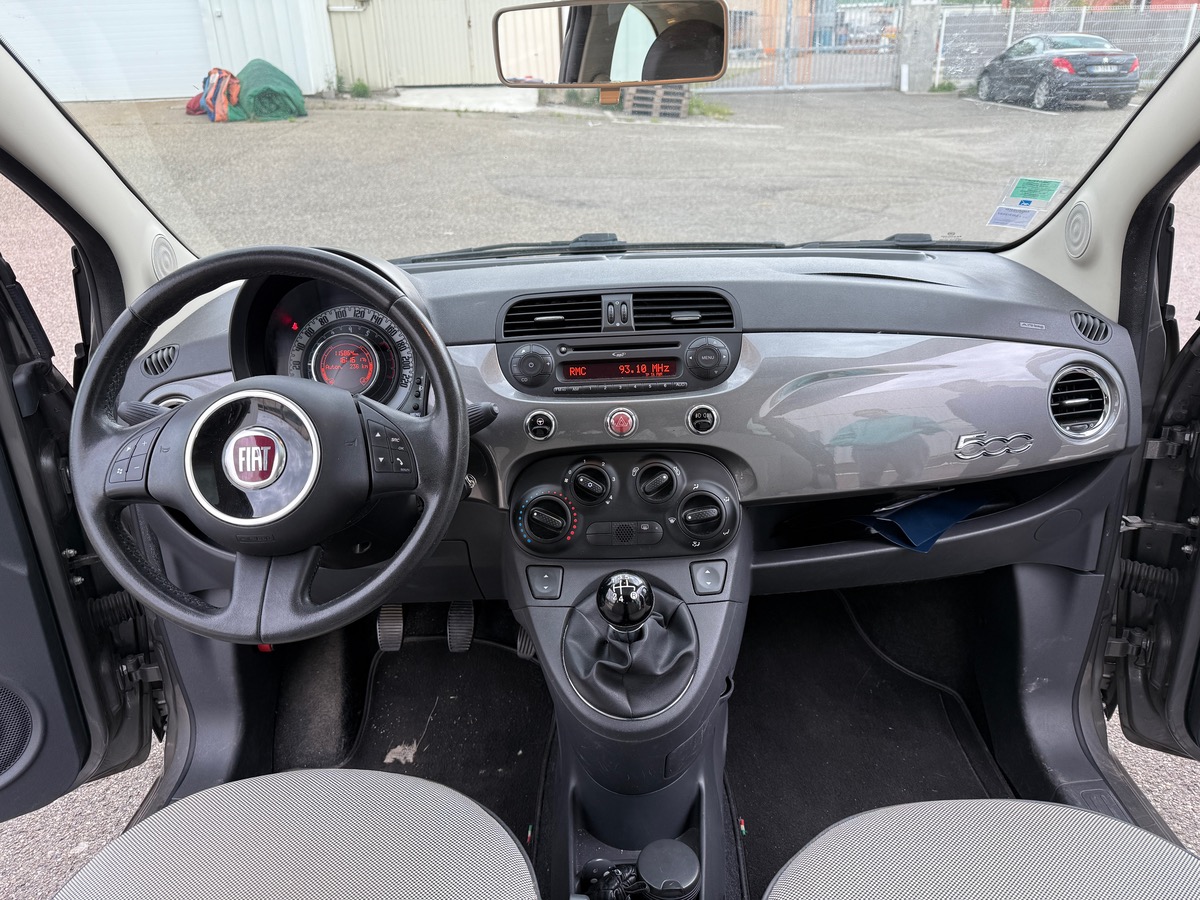 Fiat 500 Phase 2 1.2 MPi  69 cv Lounge, toit panoramique