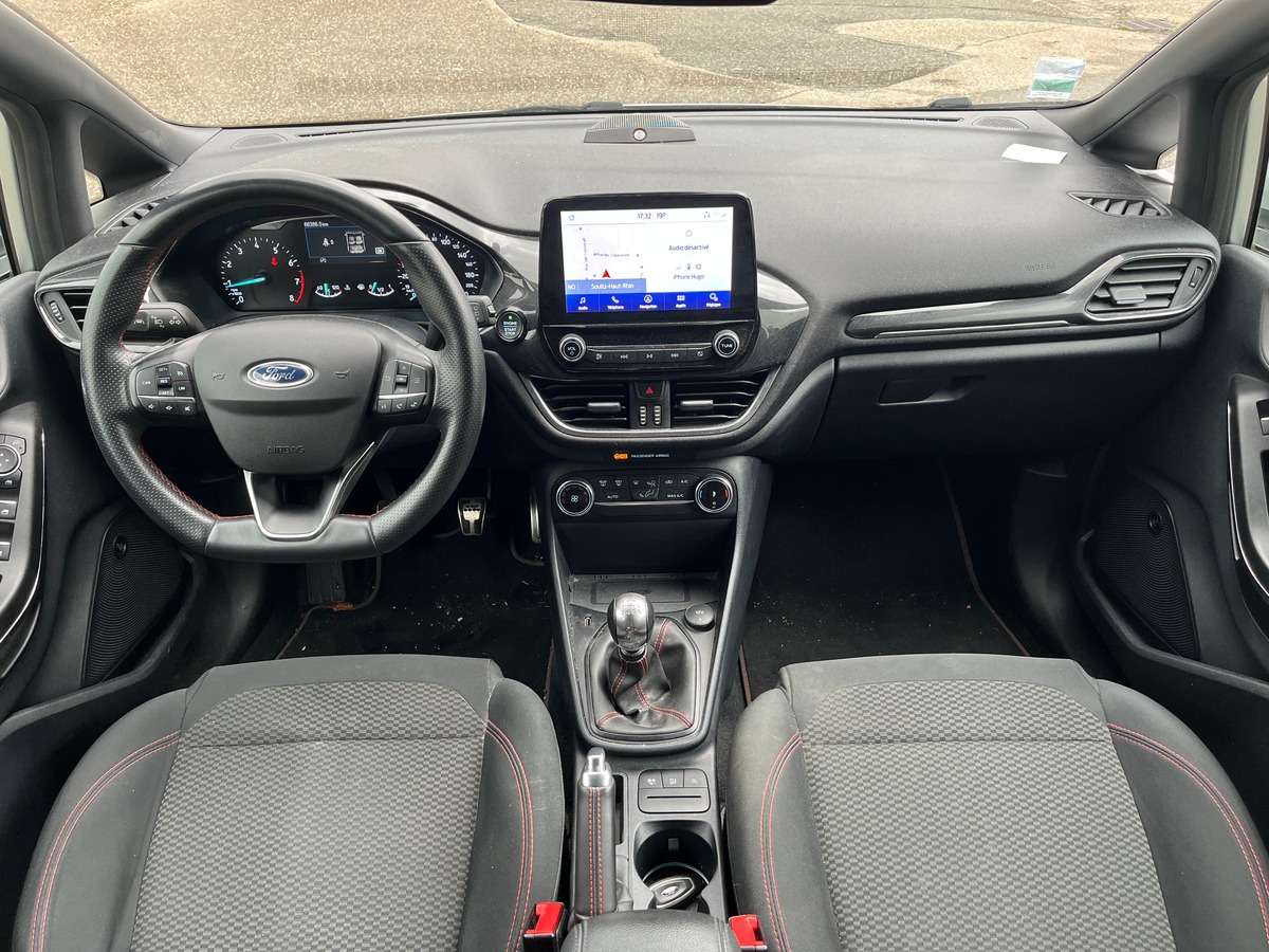 Ford Fiesta 1.0 ECOBOOST MHEV 125ch ST-LINE X, SUIVI FORD, CHARGEUR A INDUCTION, CARPLAY, REGULATEUR