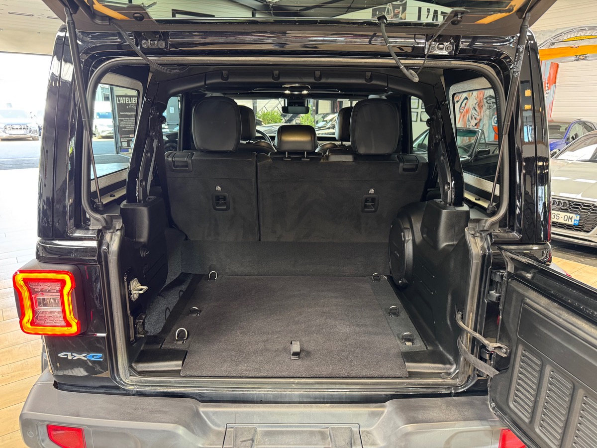 Jeep Wrangler 4XE 380CV UNLIMITED 4X4 OVERLAND JANTE RIDGE RUGGED 17°/CAM/ALPINE