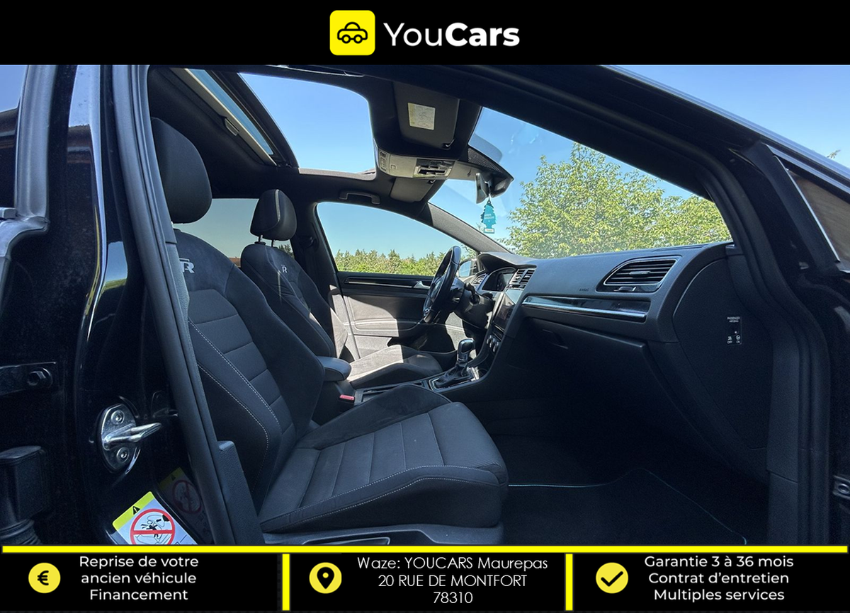 Volkswagen Golf VII 7 R 4Motion R 2.0 TFSi DSG7 300 cv BOITE AUTO - TOIT OUVRANT - VIRTUAL COCKPIT
