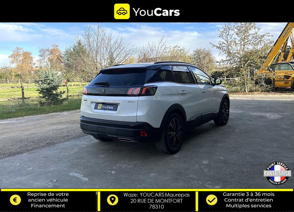 Peugeot 3008 GT Phase 2 1.6 225 Hybrid e-EAT8 SIEGES CHAUFFANTS AV