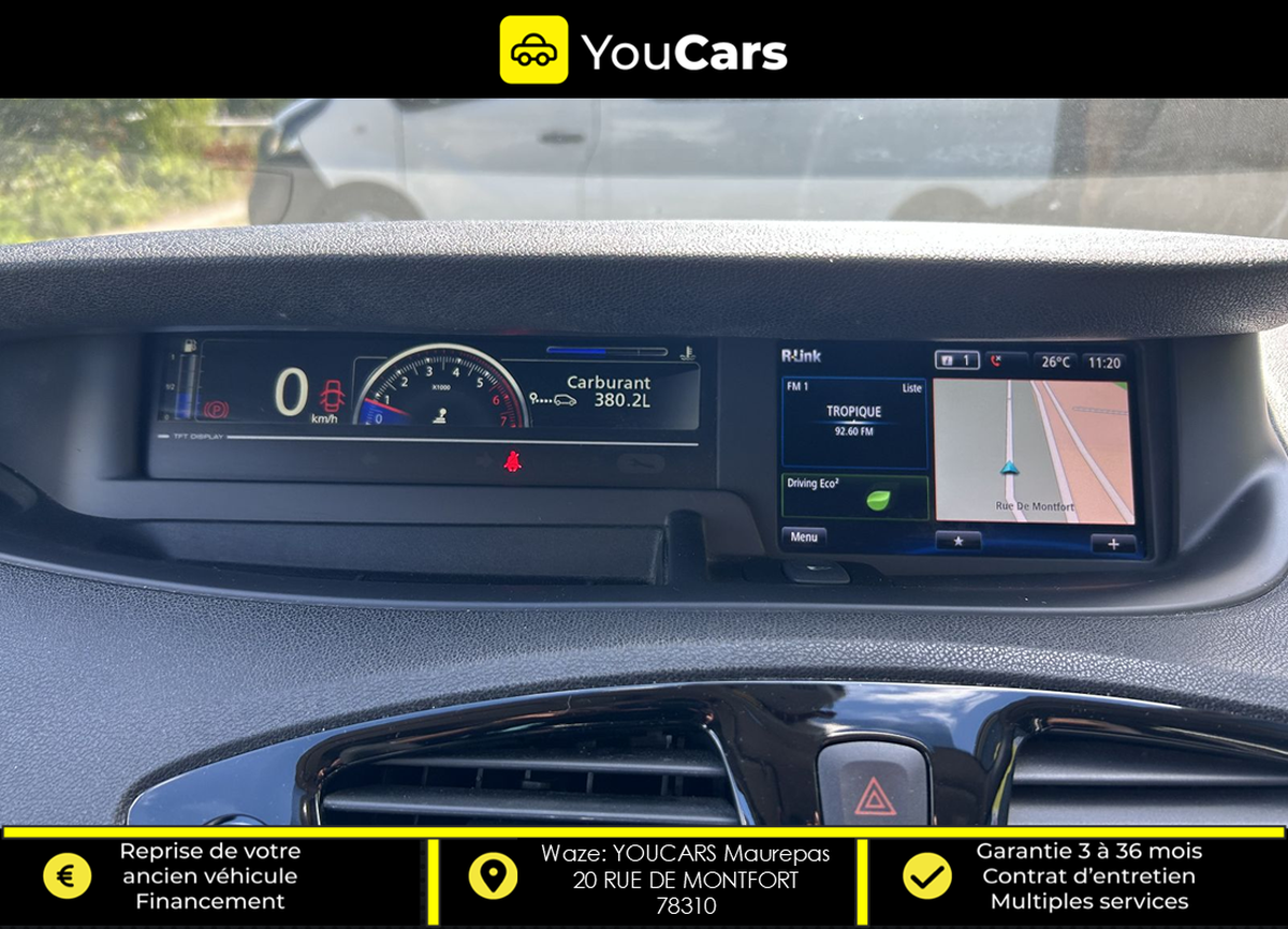 RENAULT Grand Scenic BOSE Phase 2 1.2 TCe 131 cv ENTRETIEN RENAULT - CAMERA DE RECUL - GPS