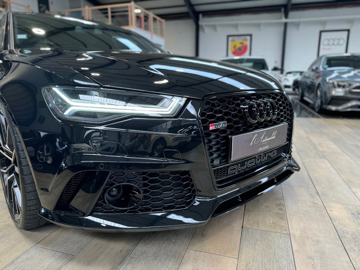 Audi RS6 AVANT PERMORMANCE  V8 4.0 QUATTRO 605cv FULL BLACK CARBONE IMMAT FR  MILLTEK x