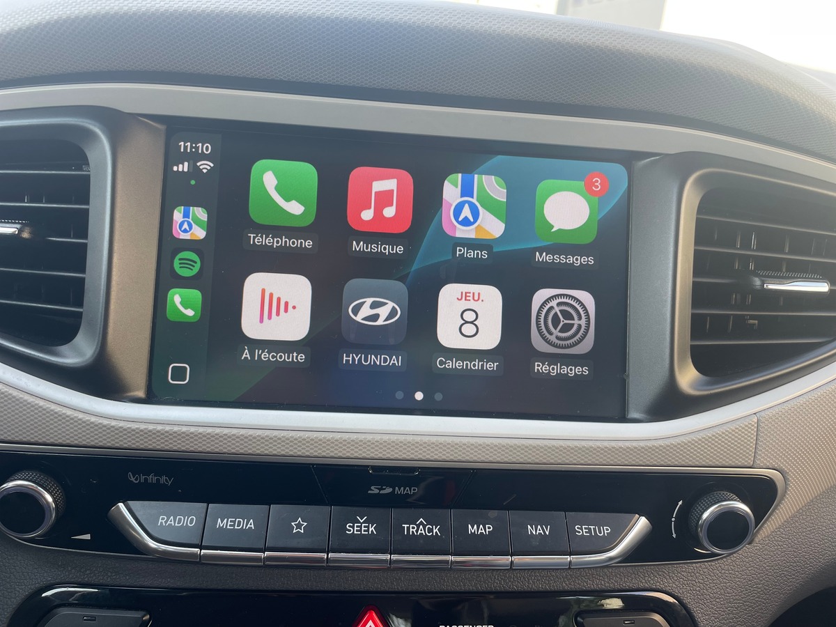 Hyundai Ioniq hyb 141cv CARPLAY - SIEGE CHAUFFANT/REFROIDISANT - CLIMATISATION AUTO -CAMERA DE RECUL