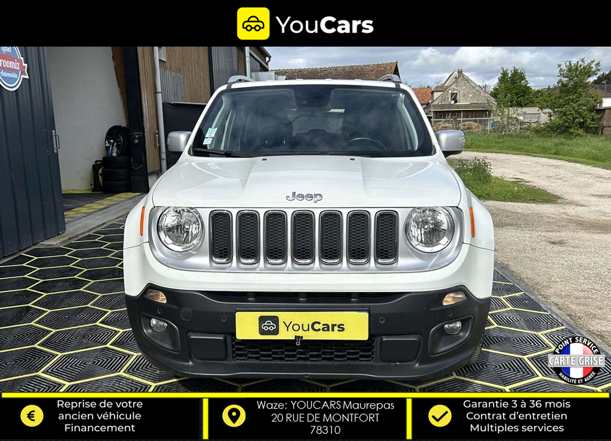 Jeep Renegade 1.6 CRD 2WD S&S 115 cv Radar de Recul Interieur Cuir  SIEGES ELECTRIQUES