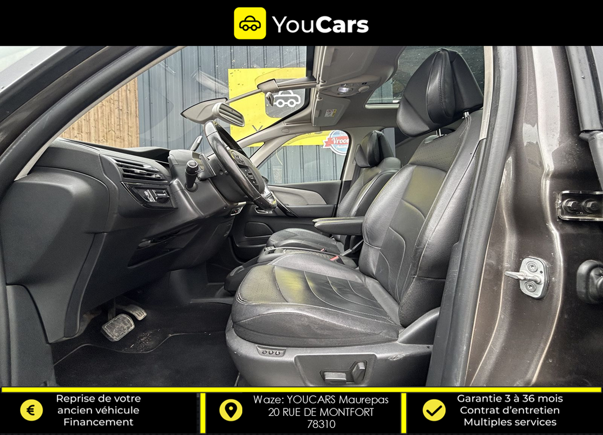 Citroën C4 Picasso EXCLUSIVE 2.0 EAT6 150 cv TOIT PANORAMIQUE - SIEGES ELECTRIQUES CHAUFFANTS - GPS