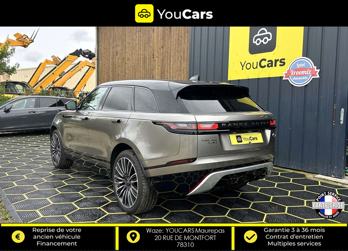 Land-Rover Range Rover Velar R-DYNAMIC D240 2.0 4WD 240 cv Boîte auto ENTRETIEN LAND ROVER