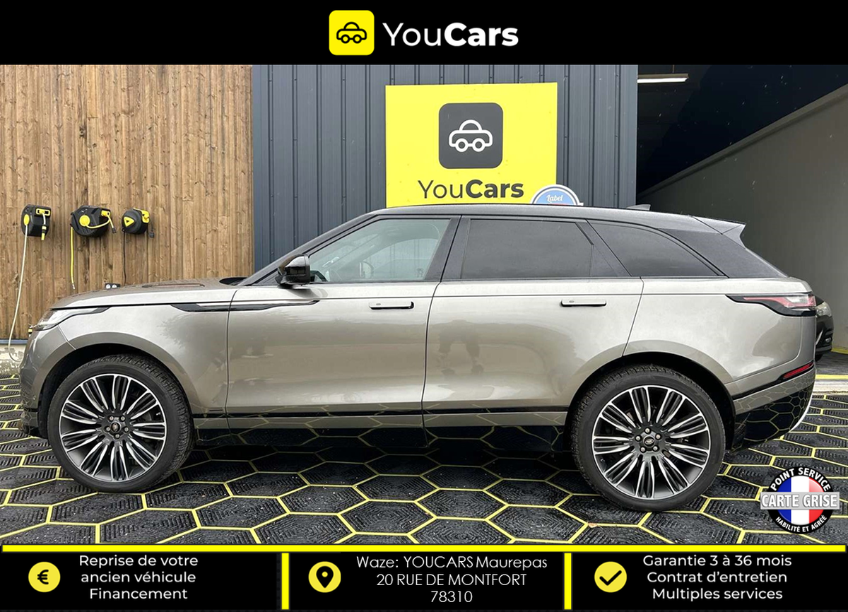 Land-Rover Range Rover Velar R-DYNAMIC D240 2.0 4WD 240 cv Boîte auto ENTRETIEN LAND ROVER