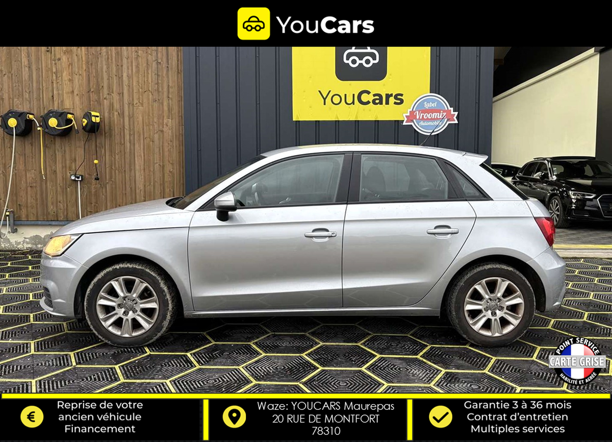 Audi A1 I Phase 2 Sportback 1.4 TDI 90 cv RADAR DE RECUL ENTRETIEN A JOUR GPS